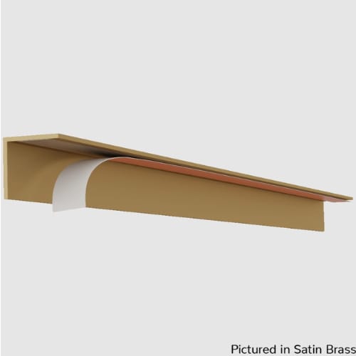 01110451SB1-14 - Designs of Distinction - 7/8 inch Designer DripEdge - 14.5 inch long - Satin Brass